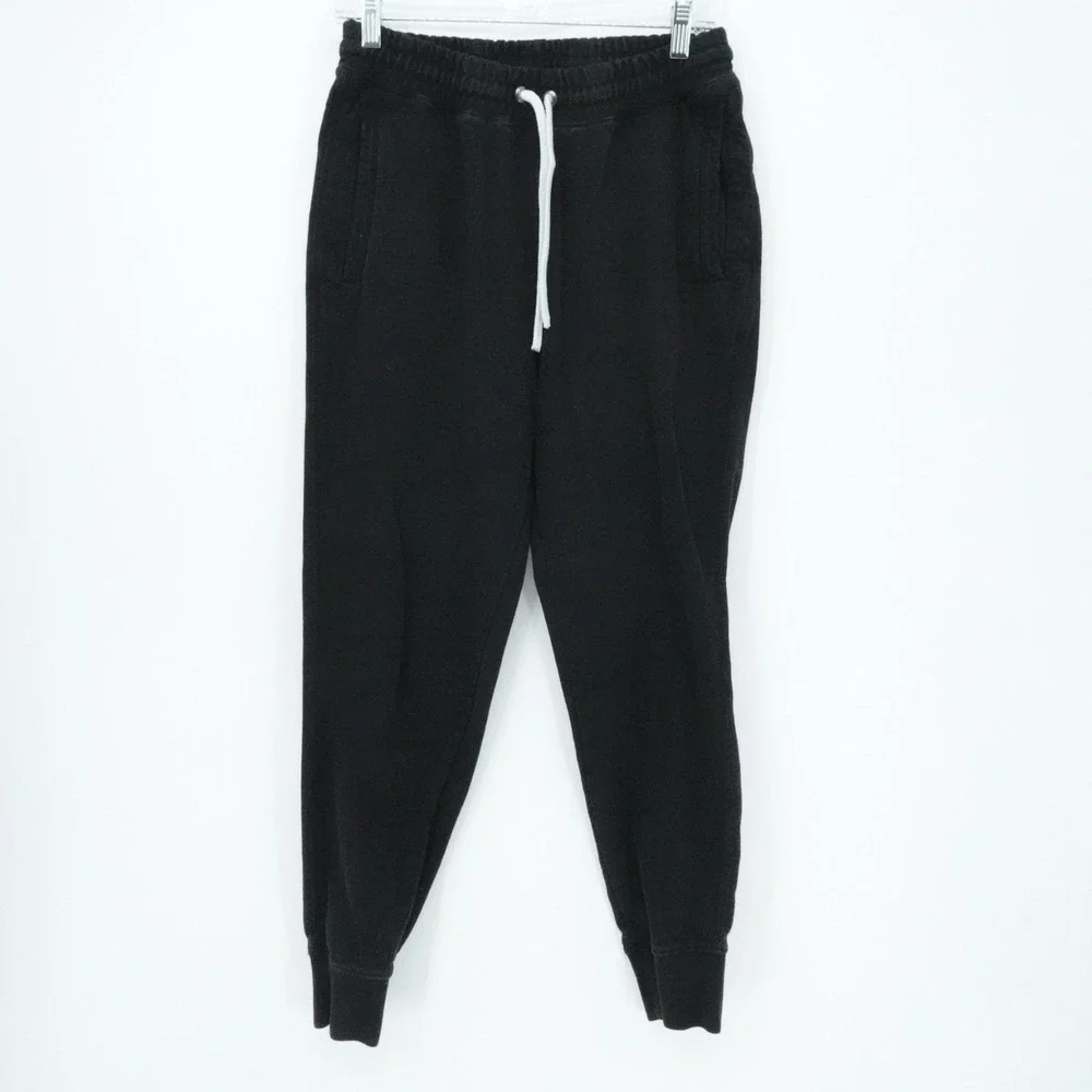 The North Face Pants Mens Small Black Joggers Fleece Drawstring Casual Lounge